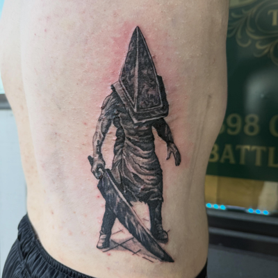 #blackandgreytattoo #michigantattooartist #tattoos #allegoryink — tattoo by Jacob Anderson, Battle Creek, Michigan