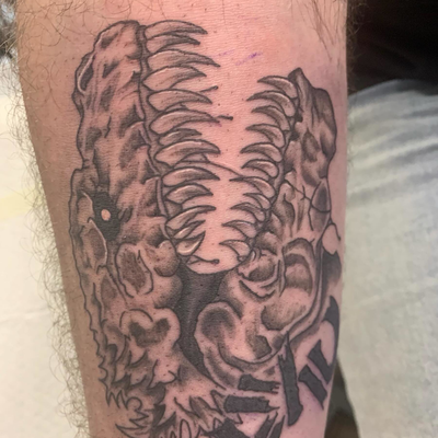 #blackandgreytattoo #michigantattooartist #tattoos #allegoryink — tattoo by Jacob Anderson, Battle Creek, Michigan