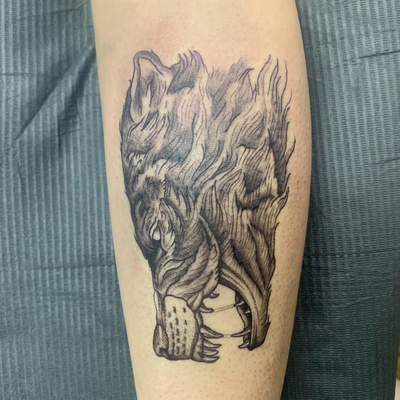#blackandgreytattoo #michigantattooartist #tattoos #allegoryink — tattoo by Jacob Anderson, Battle Creek, Michigan