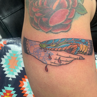 #michigantattooartist #tattoos #allegoryink — tattoo by Jacob Anderson, Battle Creek, Michigan