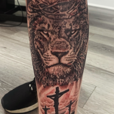 #blackandgreytattoo #michigantattooartist #tattoos #allegoryink — tattoo by Jacob Anderson, Battle Creek, Michigan