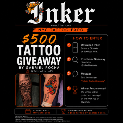 Post by InkerGiveaway on Inker — tattoo by Inker Giveaway