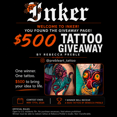 Post by InkerGiveaway on Inker — tattoo by Inker Giveaway