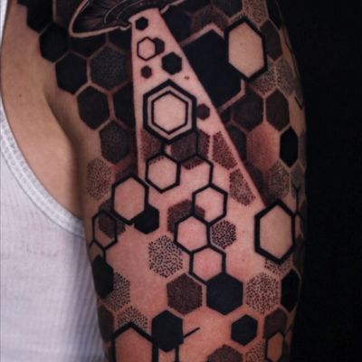I love tattooing spaceships!!😊 — tattoo by Brandon  Quinn, Phoenix, Arizona