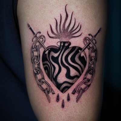 tattoo fine line — tattoo by Jesús Ferrer, Hollywood, Florida