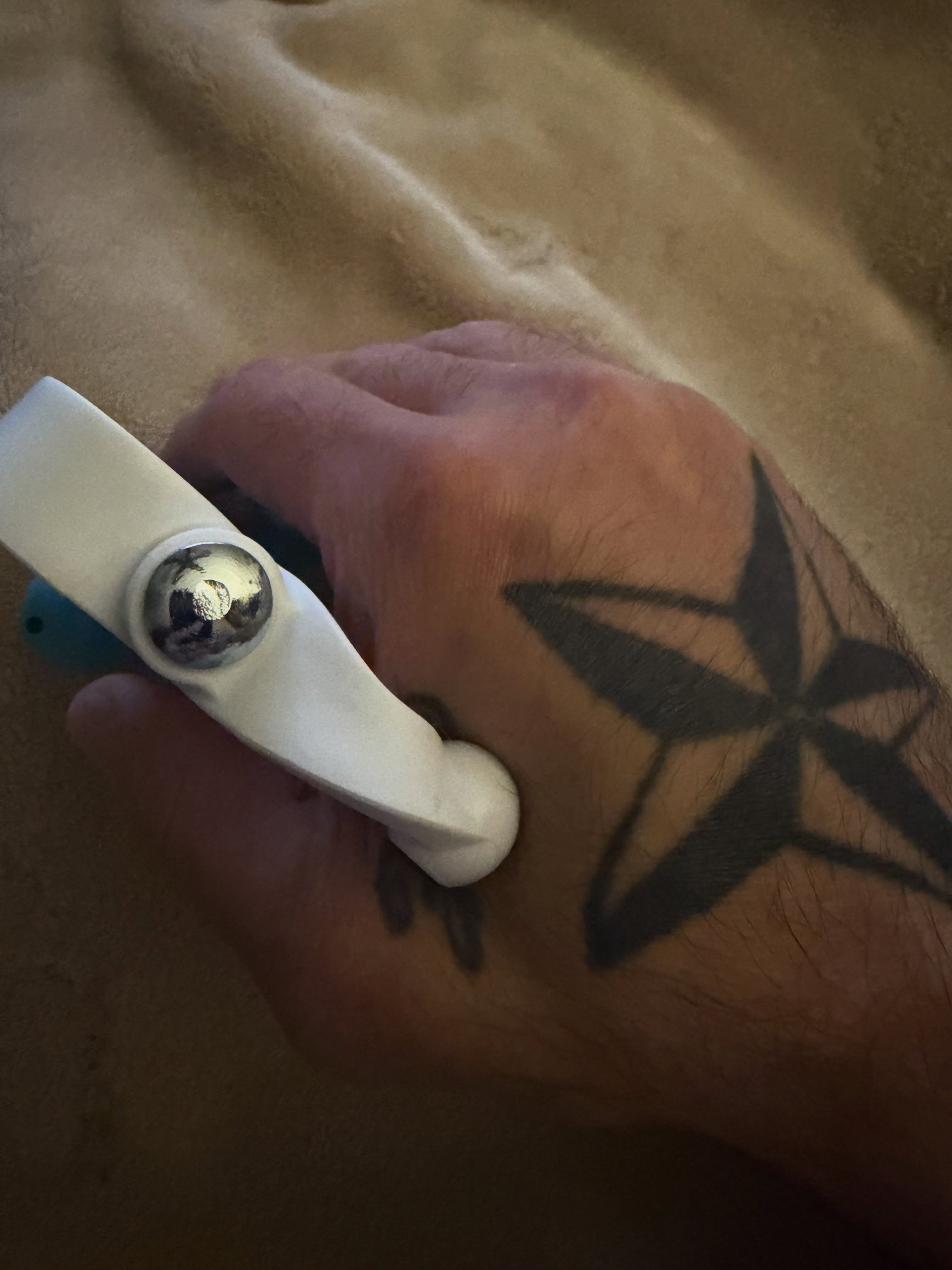 Small device, impressive relief for hardworking hands

As a professional tattoo … — tattoo by Eric Estrada, Gilbertsville, Pennsylvania