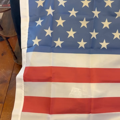 We decommissioned the old flag. It was getting tattered and tear and put up a ne… — tattoo by Eric Estrada, Gilbertsville, Pennsylvania