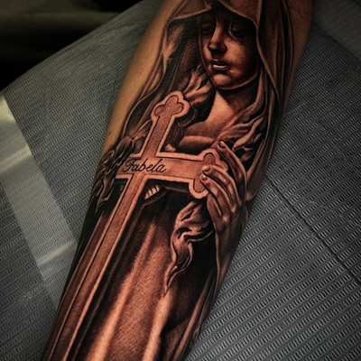 Fun one from the other day adding on to it soon thanks @_lilwow_  for the trust … — tattoo by Nicolas Caselin, San Jacinto, California