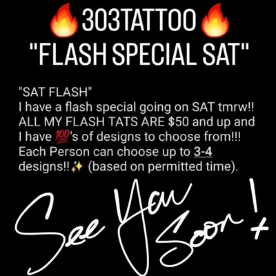 "COME GET THAT NEW TATTOO!!"
 ❤️🔥❤️🔥❤️🔥❤️🏜😉✌️✨️
FLASH SPECIAL THIS WEEKEND!… — tattoo by Sof Boussi, Lake Havasu City, Arizona