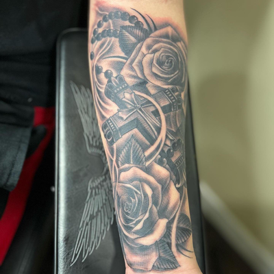 #quartersleevetattoo #2sessions — tattoo by Elijah Cameron, Portland, Oregon