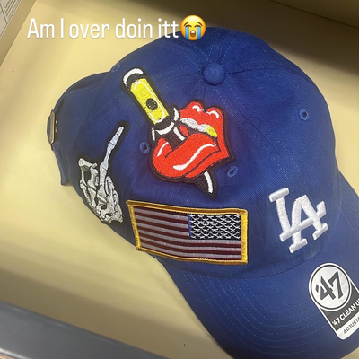 #custompatch hats and shirts 4 $ale — tattoo by Elijah Cameron, Portland, Oregon