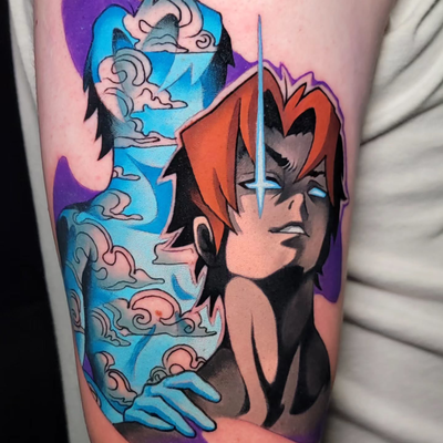 Still shots of the Bipolar tattoo! Feel free to zoom in and check out all of the… — tattoo by Shaun Flinn, Harker Heights, Texas