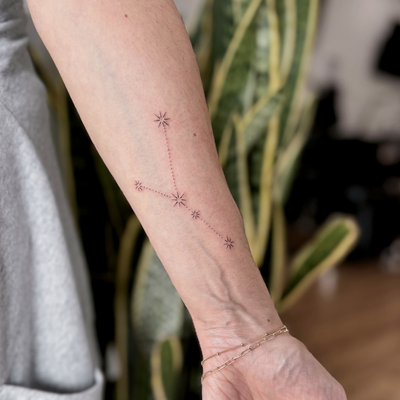 Star constellation — tattoo by Cihan Pohrenk, Los Angeles, California