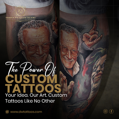 The power of a custom tattoo is that it’s uniquely yours! Whether you are bringi… — tattoo by Damien Wickham, Las Vegas, Nevada