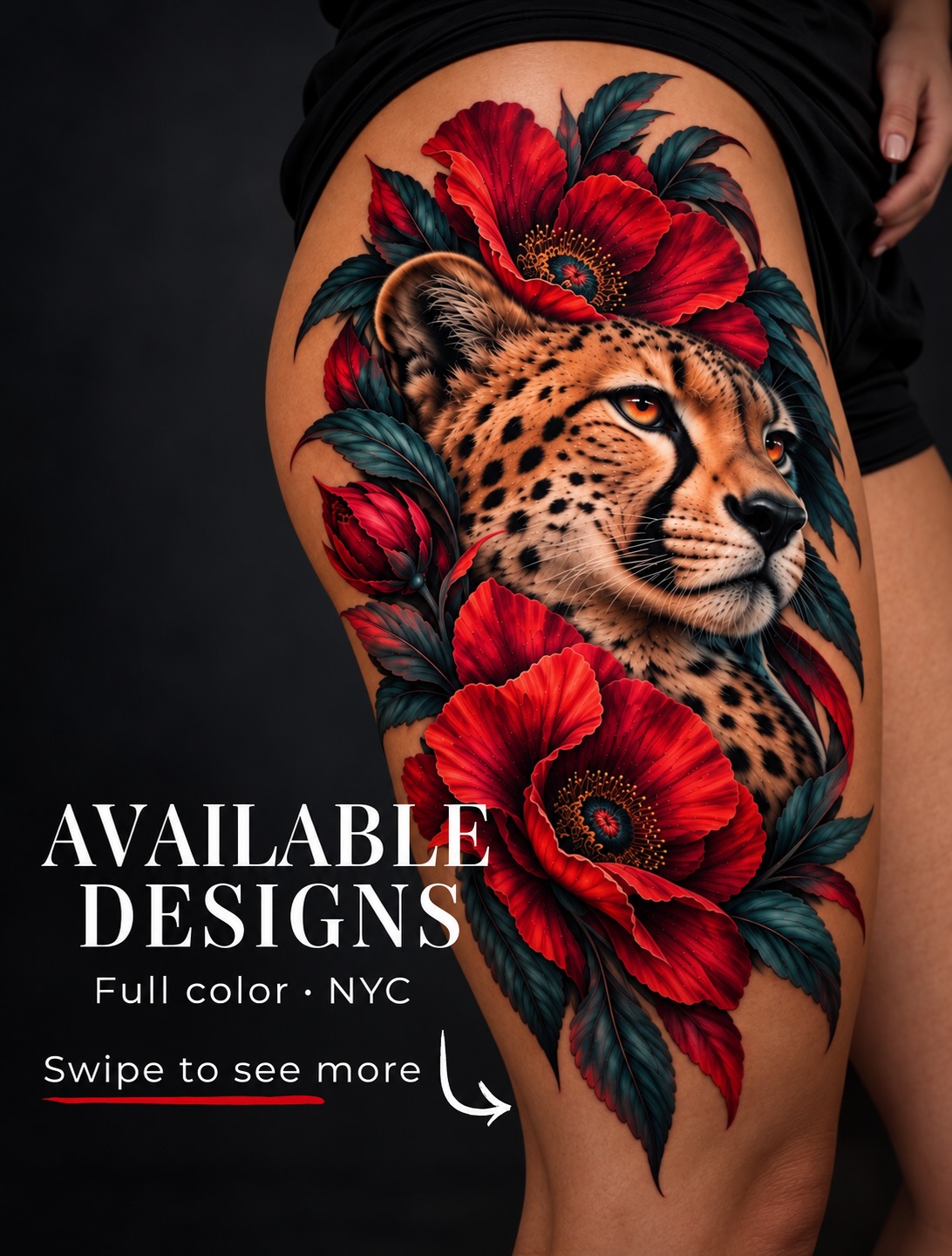 Been wanting to tattoo more pieces like these 🖤 These designs are available at … — tattoo by Yaribel Garcia, New York, New York