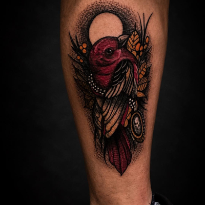 Hace unos ayeres… 🐦‍🔥🔥😎
Gracias por la confianza. 
#tattooing #dynamicblacki… — tattoo by Alberto Mayén, Naucalpan , México 