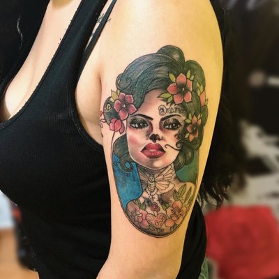 #tattoolife #tattoo #tattooed #dynamicblack #tattoogirl #tattoogirls #radiantcol… — tattoo by Alberto Mayén, Naucalpan , México 