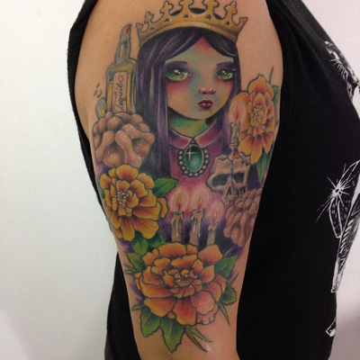 Post by dia_blo_tattoo666 on Inker — tattoo by Daniel Ayon, Los Angeles, California