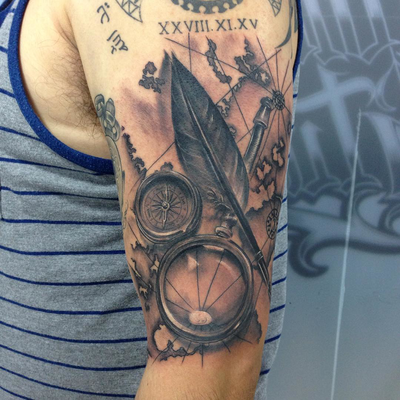 Post by dia_blo_tattoo666 on Inker — tattoo by Daniel Ayon, Los Angeles, California