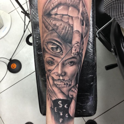 Post by dia_blo_tattoo666 on Inker — tattoo by Daniel Ayon, Los Angeles, California