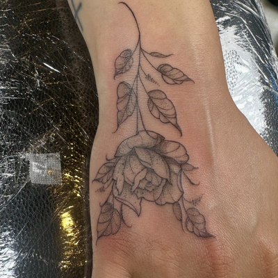 Thank you for coming back for more tatts @_jinfinite_ 😈 I appreciate you ! — tattoo by Daniel Ayon, Los Angeles, California