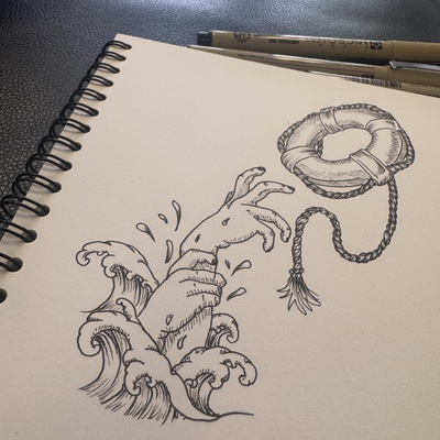 Inktober Day 11: RESCUE

This one ended up being way more dramatic than I origin… — tattoo by Jessica Hurteau, Newport Beach, California