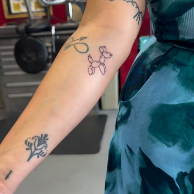 Sometimes the simplest tattoos end up being the most fun. — tattoo by Jessica Hurteau, Newport Beach, California