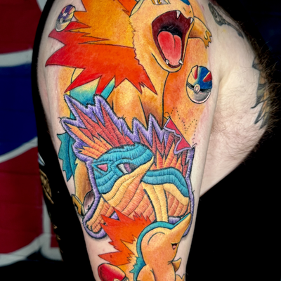 The start of an epic Pokémon sleeve featuring the Cyndaquil evolution line! 🔥
… — tattoo by Pinkat Tattoo, Scarborough, WA