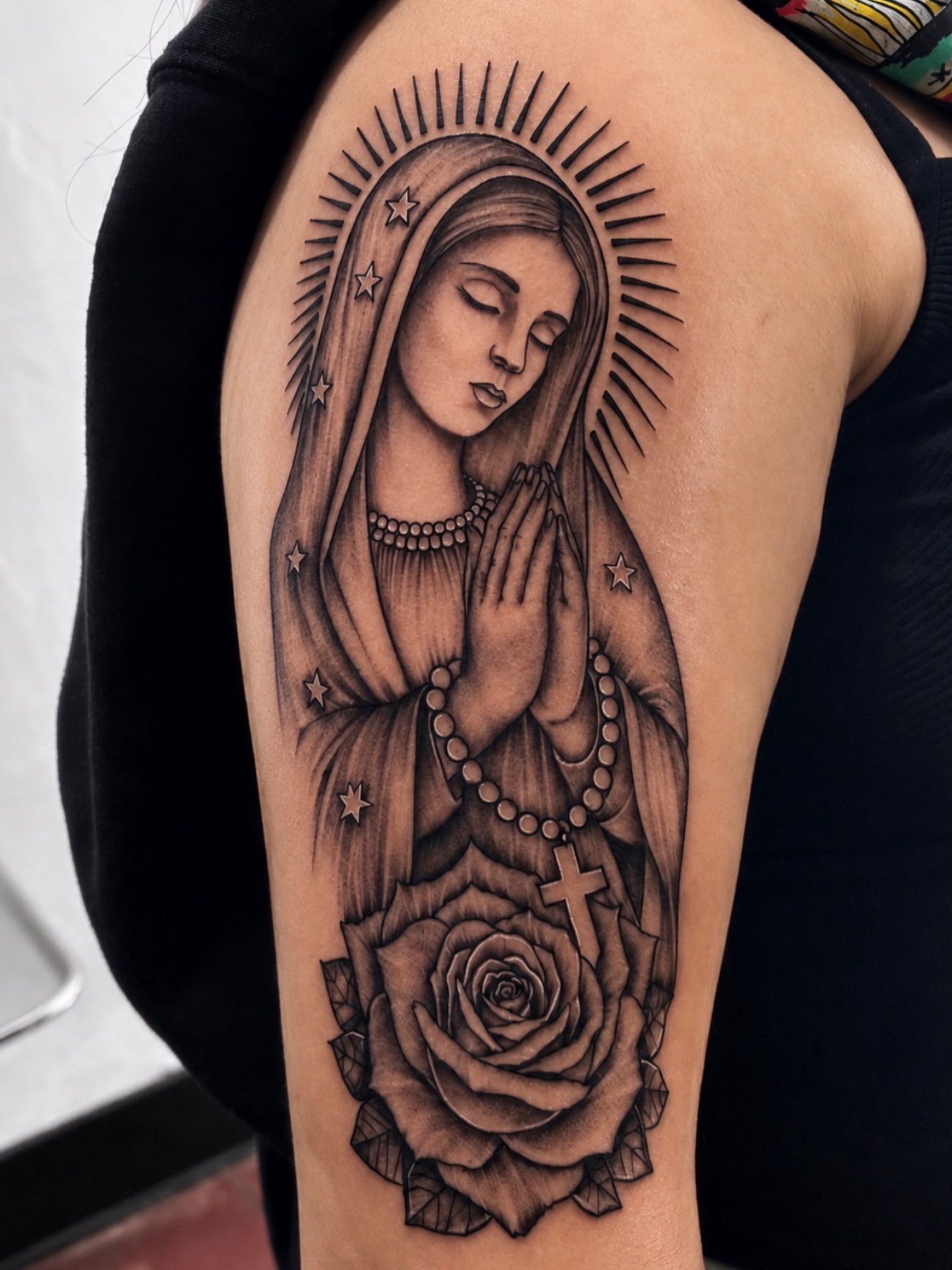 CUSTOM WORK by
@felix562_ • • • • •

Appointments send DM or
Come on down and bo… — tattoo by Felix Perez, Long Beach, California