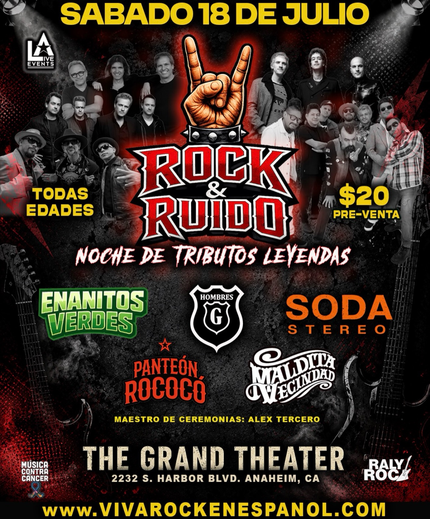 🤘Rock & Ruido 🤘
Noche De Tributos Leyendas

🗓️ Sabado 18 De Julio 

📍The Gra… — tattoo by Felix Perez, Long Beach, California