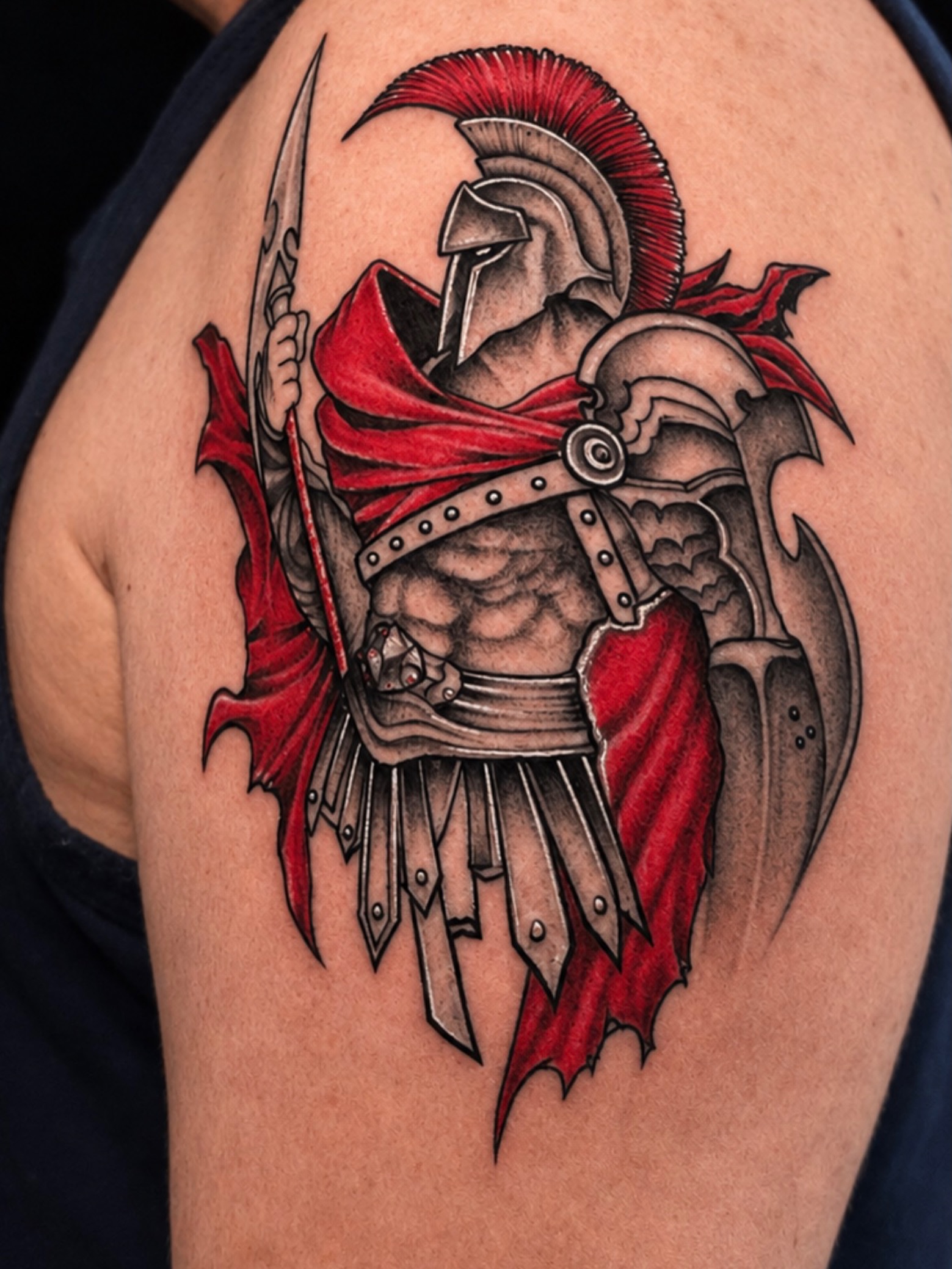 CUSTOM WORK by
@felix562_ • • • • •

Thank you @romanpride63 
Appointments send … — tattoo by Felix Perez, Long Beach, California