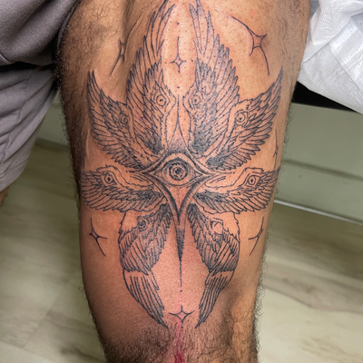 Biblical Angel Tattoo 💫 — tattoo by Alivia Mazile, Laurelton , New York