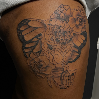 Mandala Elephant Tattoo 🐘🌸
TEXT 7183079147 • Books Open• Nov-Dec
📍Valley Stre… — tattoo by Alivia Mazile, Valley Stream, New York
