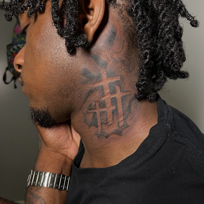 One of my first big neck pieces 💪🏾🔥
📲Text 7183079147 to book today!
📍Queens… — tattoo by Alivia Mazile, Laurelton , New York