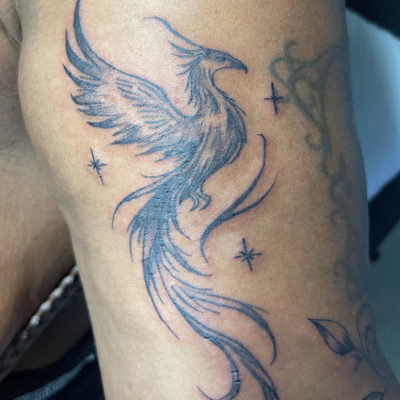 Pheniox Tattoo 🐦‍🔥 — tattoo by Alivia Mazile, Laurelton , New York