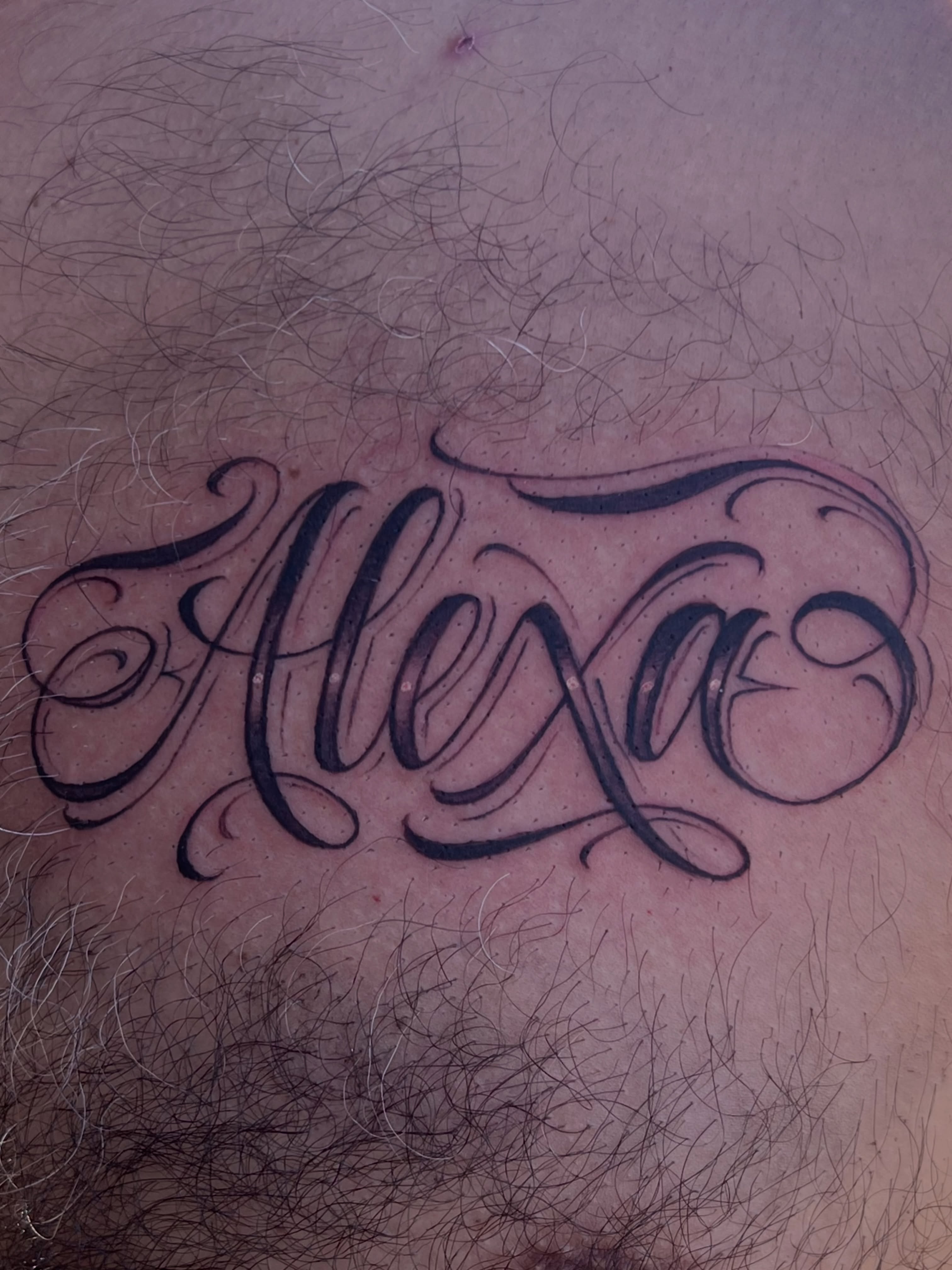 Alexa

#SharkTank2 #QuanG #blessyourheart — tattoo by Quan G, Union City, California