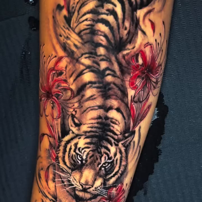 I think my daughter is addicted to tattoos now lol 😂 love you !! @hypnoticzo3 — tattoo by Toaster Blix, Banning, California