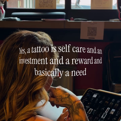 September is National Self-Care Month, and yes, getting the tattoo you’ve been t… — tattoo by Kelsea Lake Schack, Denver, Colorado