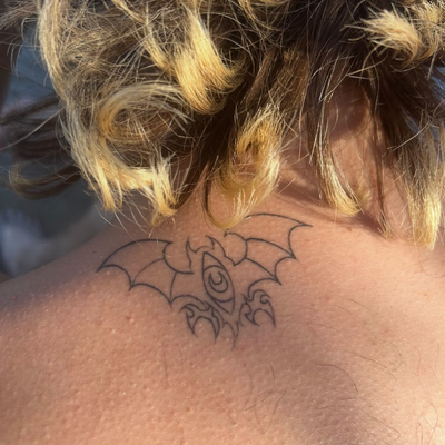A little tattoo I worked on today! 🦇
This one already had a solid outline, so w… — tattoo by Oliver Mateljan, Fort Mohave, Arizona