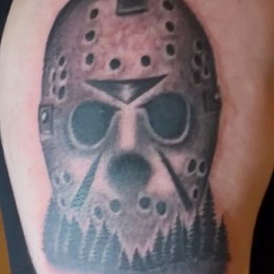 some Friday the 13th for you! — tattoo by Oliver Mateljan, Fort Mohave, Arizona