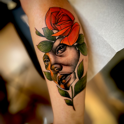 definitely one of my favourites since I’ve been here in the US ! I won 3 catagor… — tattoo by Lee Harding, Kansas City, Missouri