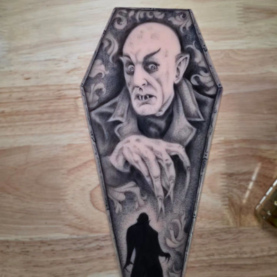 Nosferatu 🧛‍♂️

Did this practice skin of one of my available flash designs to … — tattoo by Kyle Soden, Honesdale, PA