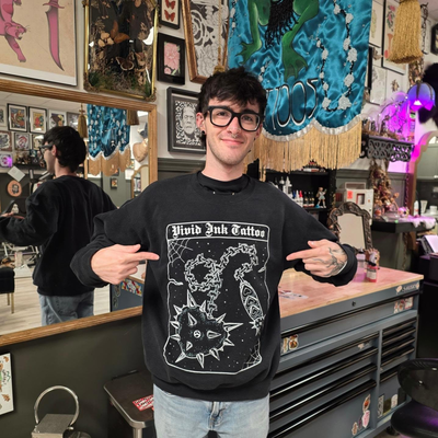 I have a couple sweatshirts and crew necks still available that I'd like gone so… — tattoo by Kyle Soden, Honesdale, PA