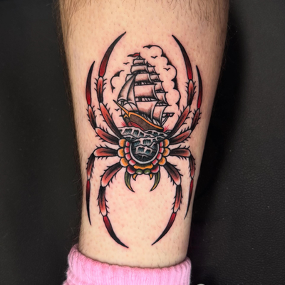 A flash piece from my World Series of Tattooing submissions, that I had the plea… — tattoo by Aiden Busiel, Chicago, Illinois