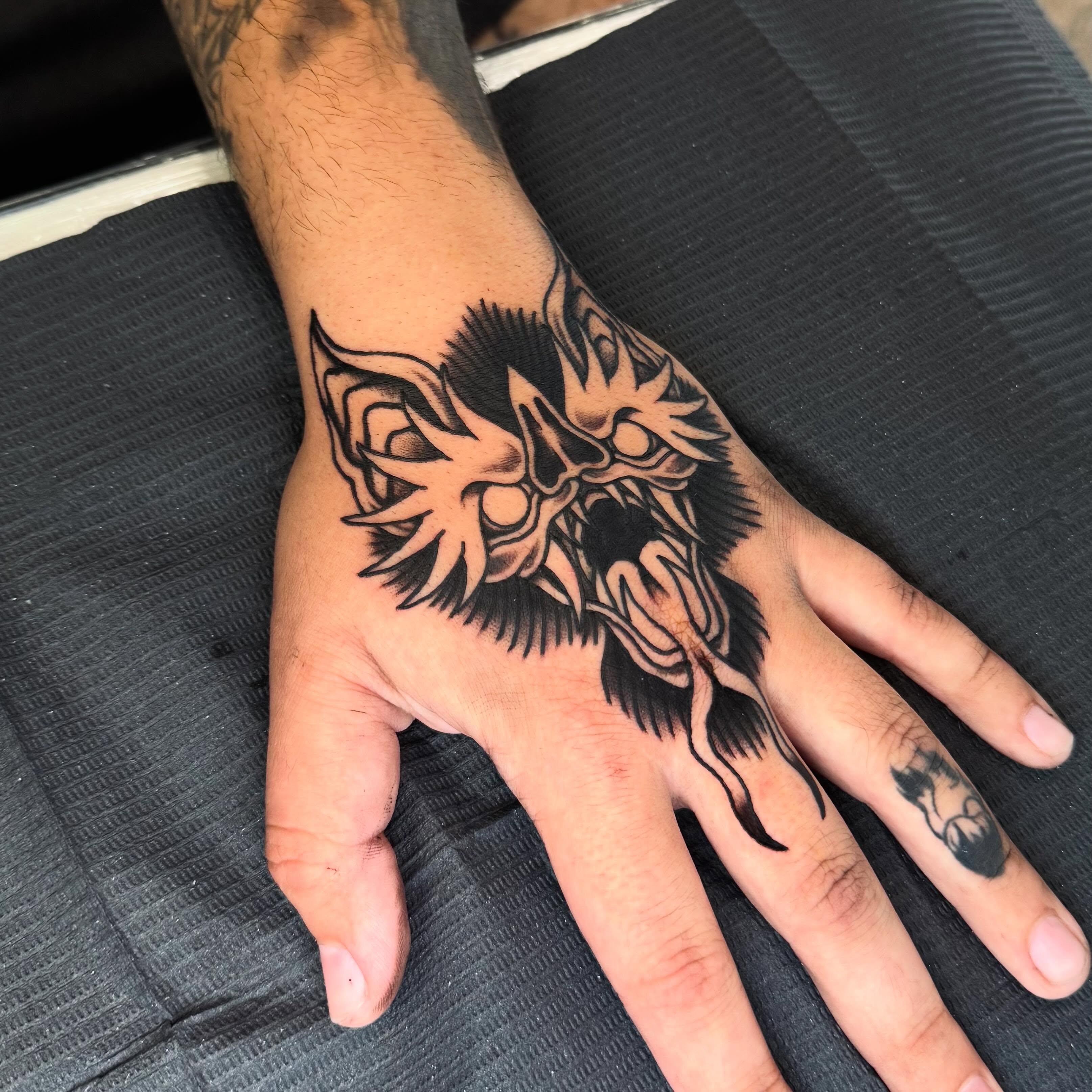 Job stopper for my man Dro 🦇 Yall have no idea how ecstatic I was to tattoo one… — tattoo by Aiden Busiel, Chicago, Illinois