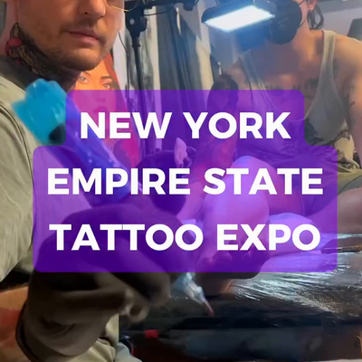 Behind the scenes from the amazing NY Empire State Tattoo Expo @nyempirestatetat… — tattoo by Levente Vacsi, New York, New York