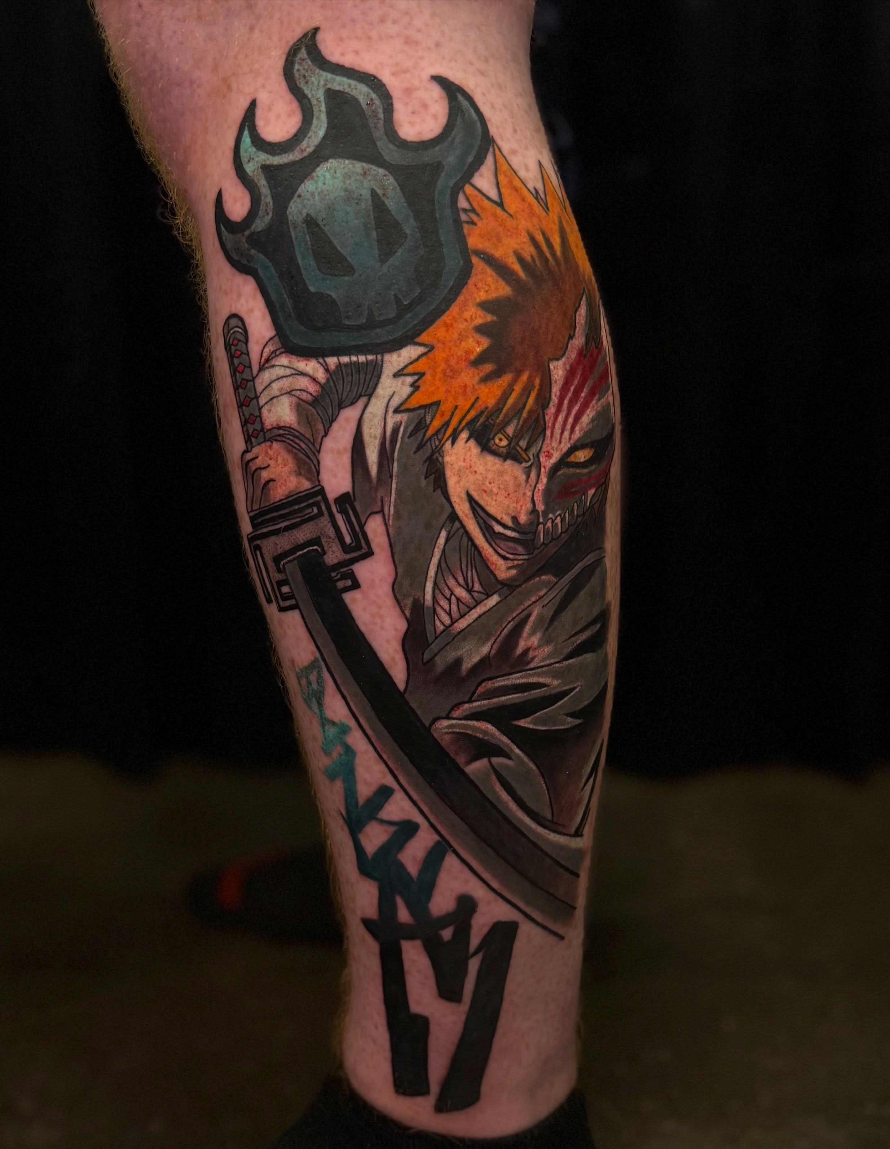 ⚔️ ICHIGO KUROSAKI ⚔️ “BANKAI” 

Had the honor of tattooing this Half Hallow Ich… — tattoo by Christopher Alexis, North Providence, Rhode Island