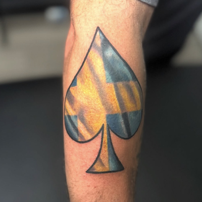 Spade Swedish Flag 🇸🇪♠️
who would get their flag tattooed on em? 😮‍💨 — tattoo by Christopher Alexis, North Providence, Rhode Island