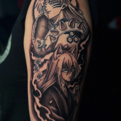 Lord Sesshomaru & Tomoe 🌸🔥
Let’s book more projects like this please 🙏🏽

Use… — tattoo by Christopher Alexis, North Providence, Rhode Island