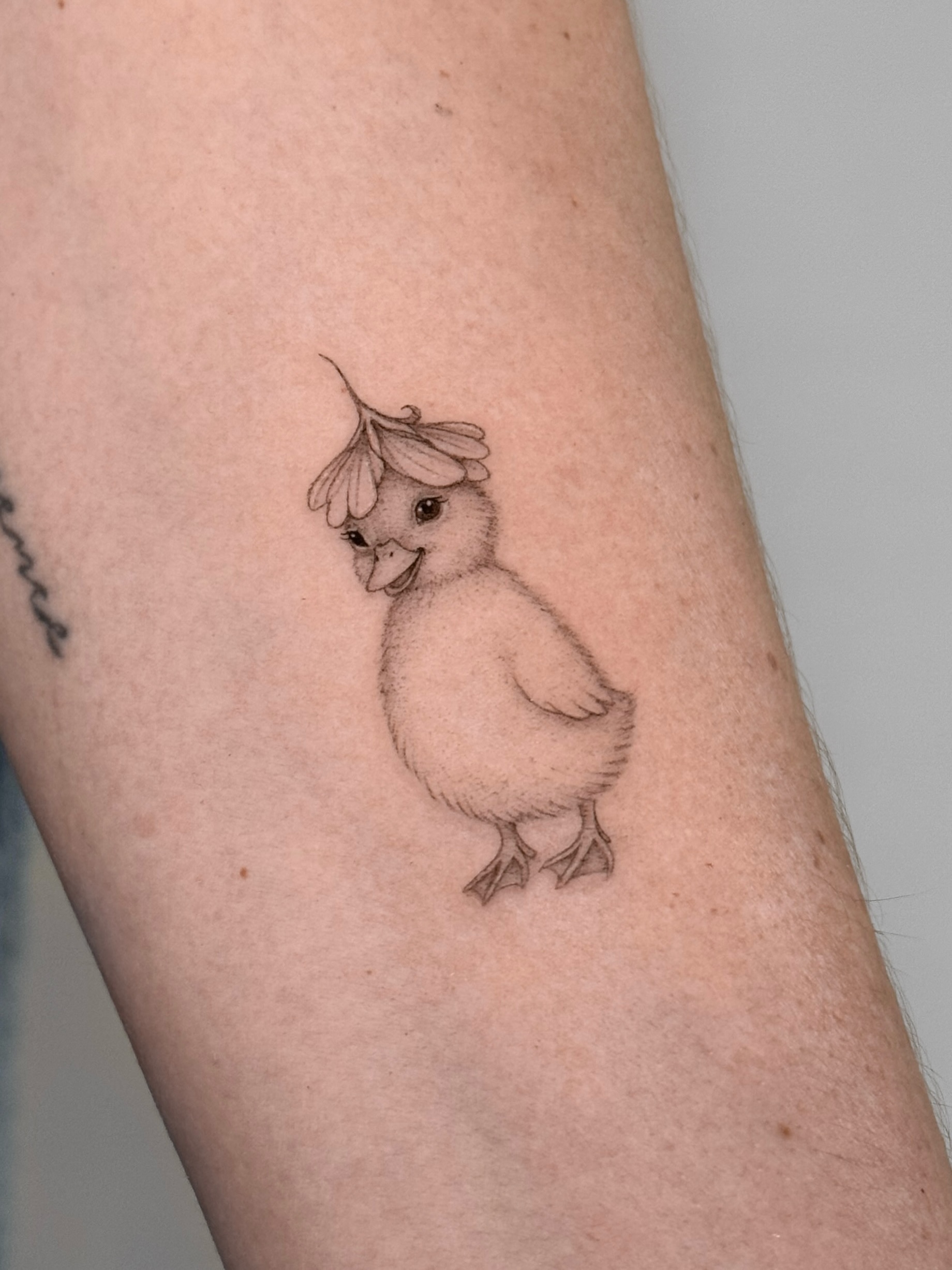 A little duckling for her little one 🐥🤍
Done with single needle @yesneedle 🖤
… — tattoo by Agnė Kastanauskaitė, Los Angeles, California